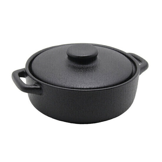 Caçarola ônix em cerâmica com tampa P21xL16xA6cm cor preta