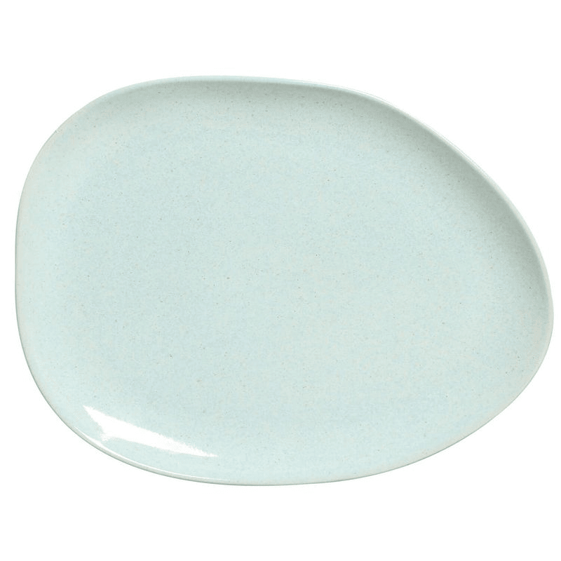 PRATO RASO OVAL ORGANICO MINT 31X24X2,5 CM