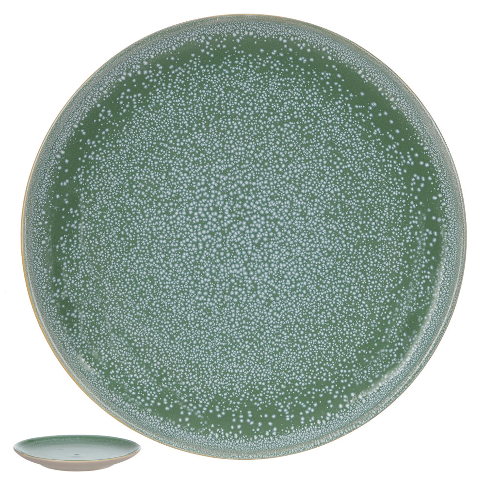 PRATO SOBREMESA CERAMICA 20CM IRIS REDONDO (VERDE)