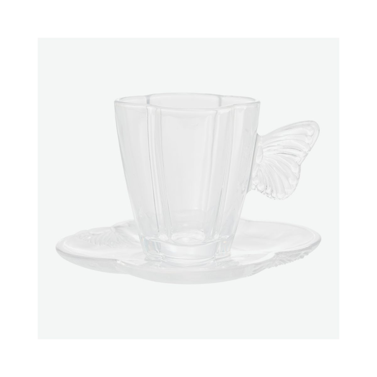 CONJUNTO 4 XICARAS DE CAFE COM PIRES BUTTERFLY - 80ML