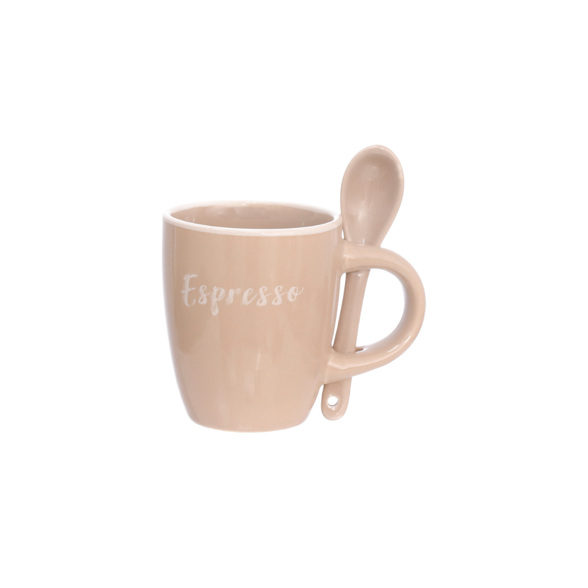 CANECA COLHER RUSTIC BEGE 100ML