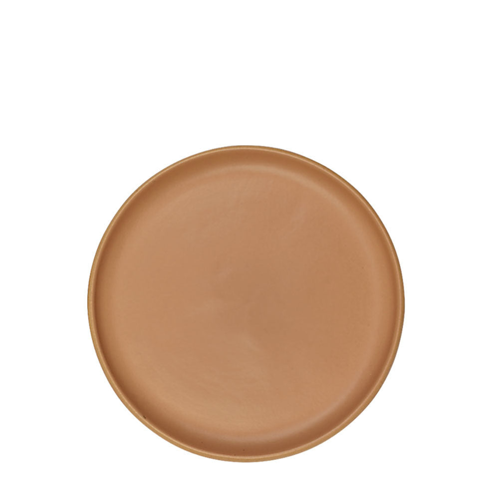 PRATO DE SOBREMESA ROMANHA COPPAROTERRACOTA CLARO MATTE