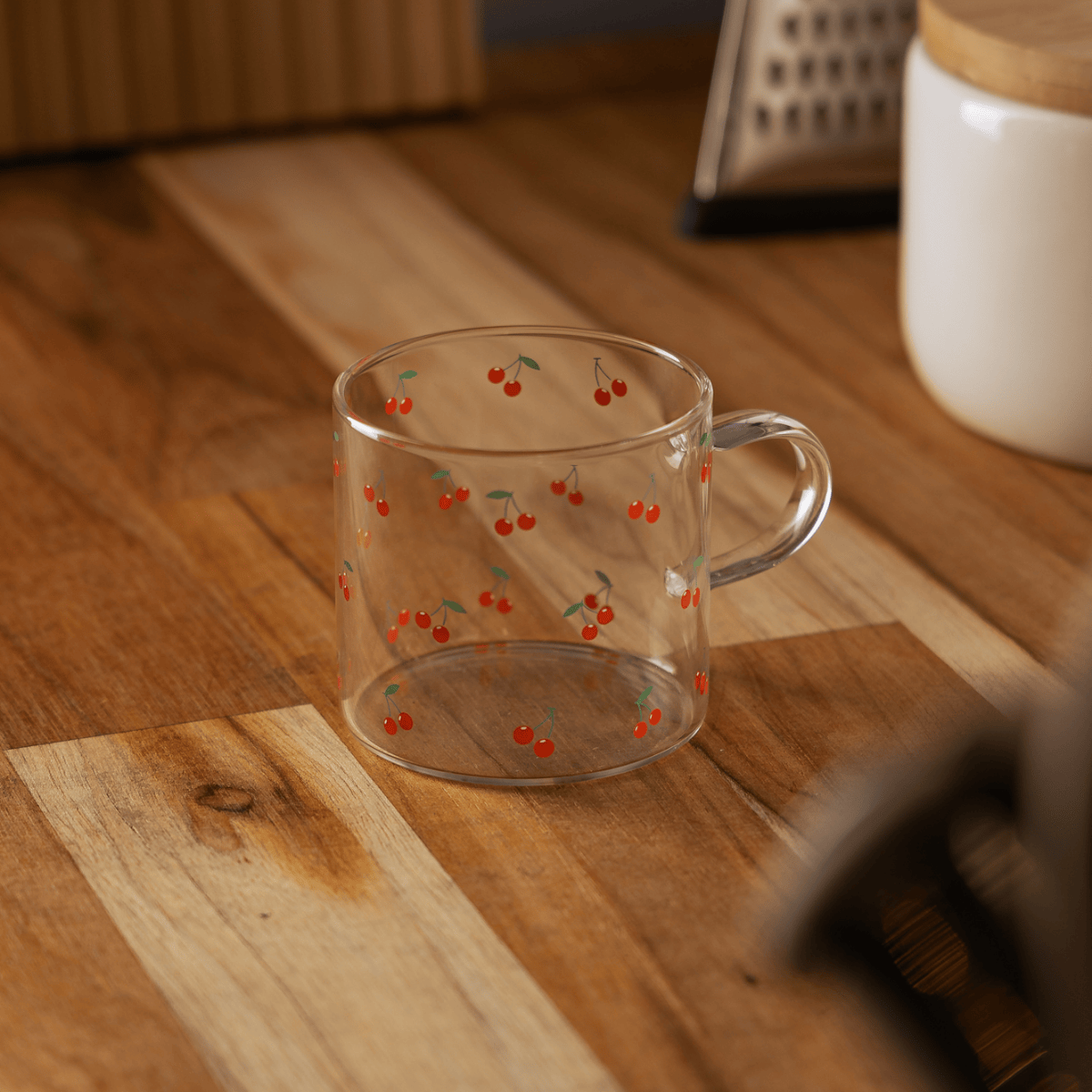 CANECA CHERRY 125ML VIDRO BOROSSILICATO RESISTE AO CALOR