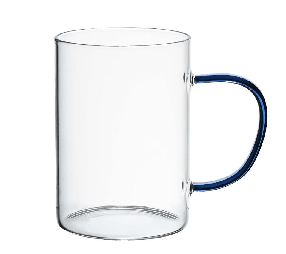 CANECA BOROSSILICATO COM ALCA VERDE 100ML