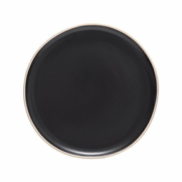 PRATO RASO VIVANT EM CERÂMICA PRETO 27cm