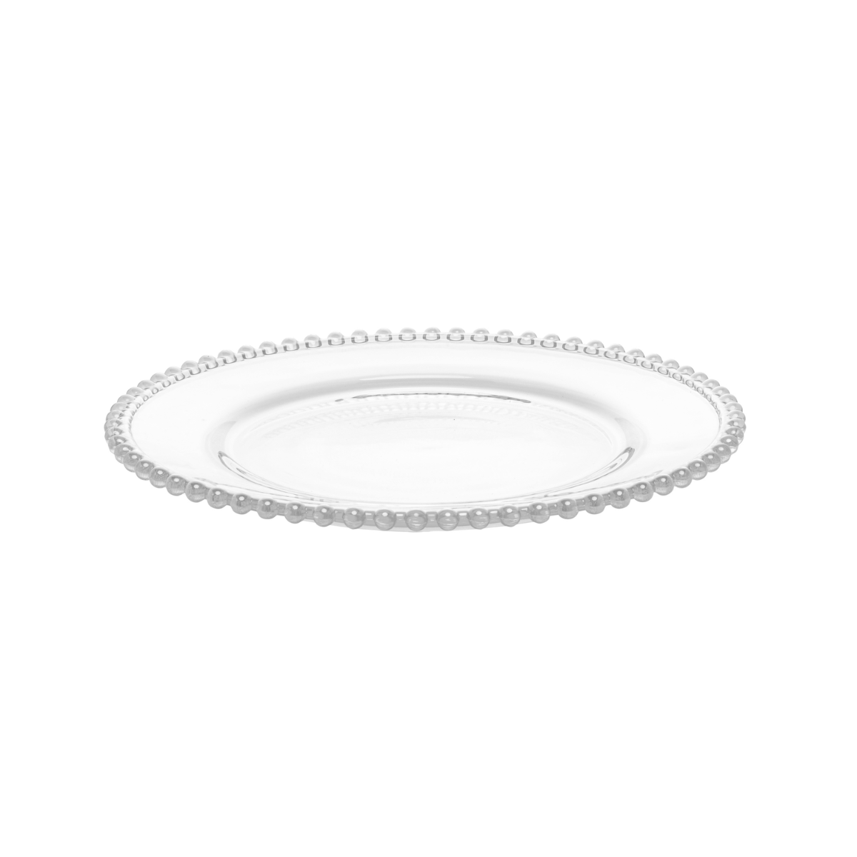 PRATO DE CHUMBO PEARL - CRISTAL - 28cm