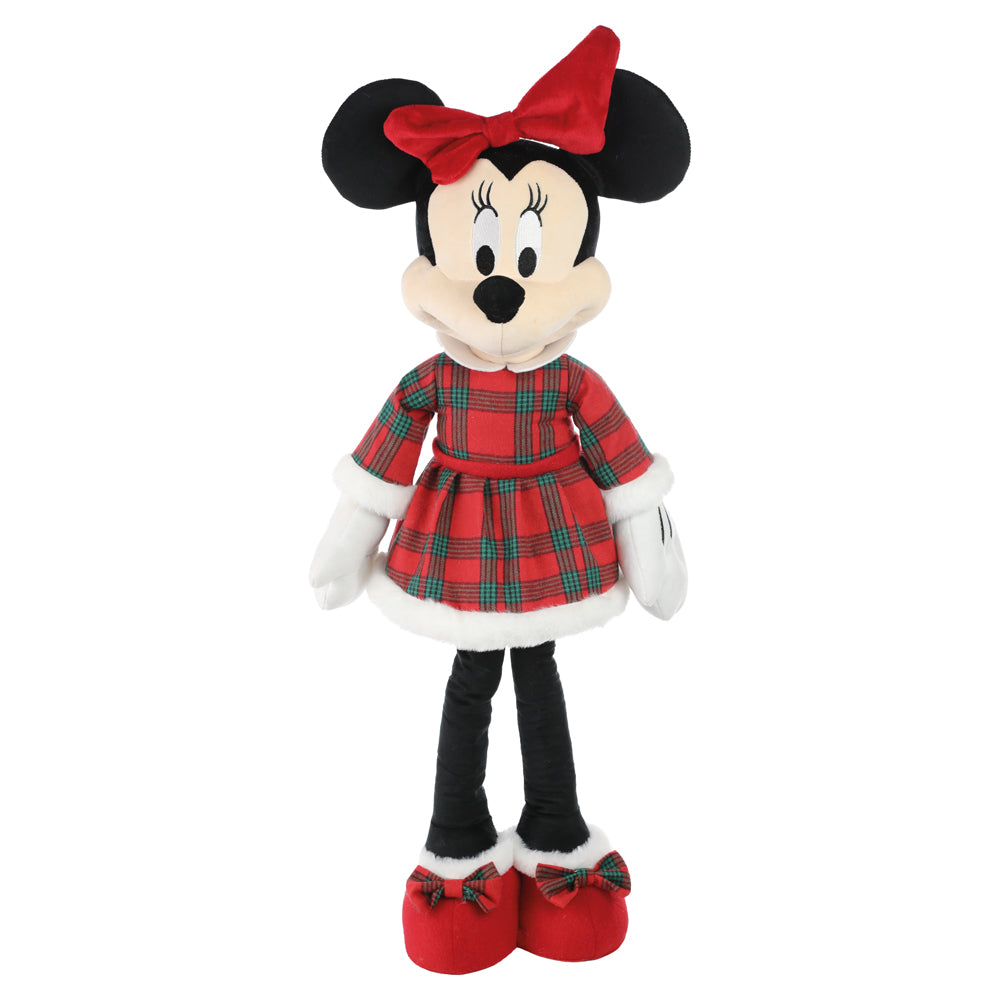 BONECA MINNIE EM PE XADREZ 78CM