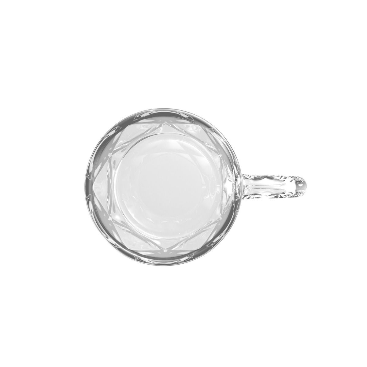 CANECA PARA CAPPUCCINO DE VIDRO DIAMOND 170ML