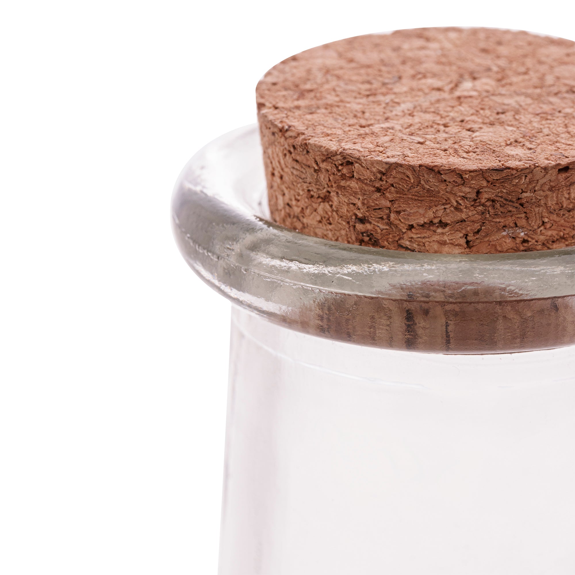 POTE DE VIDRO COM ROLHA 200ml