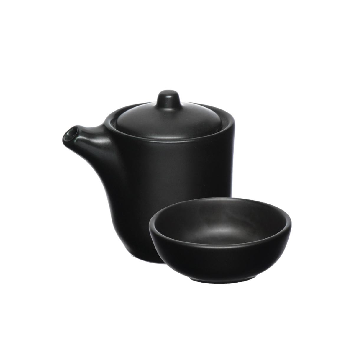 KIT SHOYU MANHATTAN DE PORCELANA PRETO – 2 PEÇAS