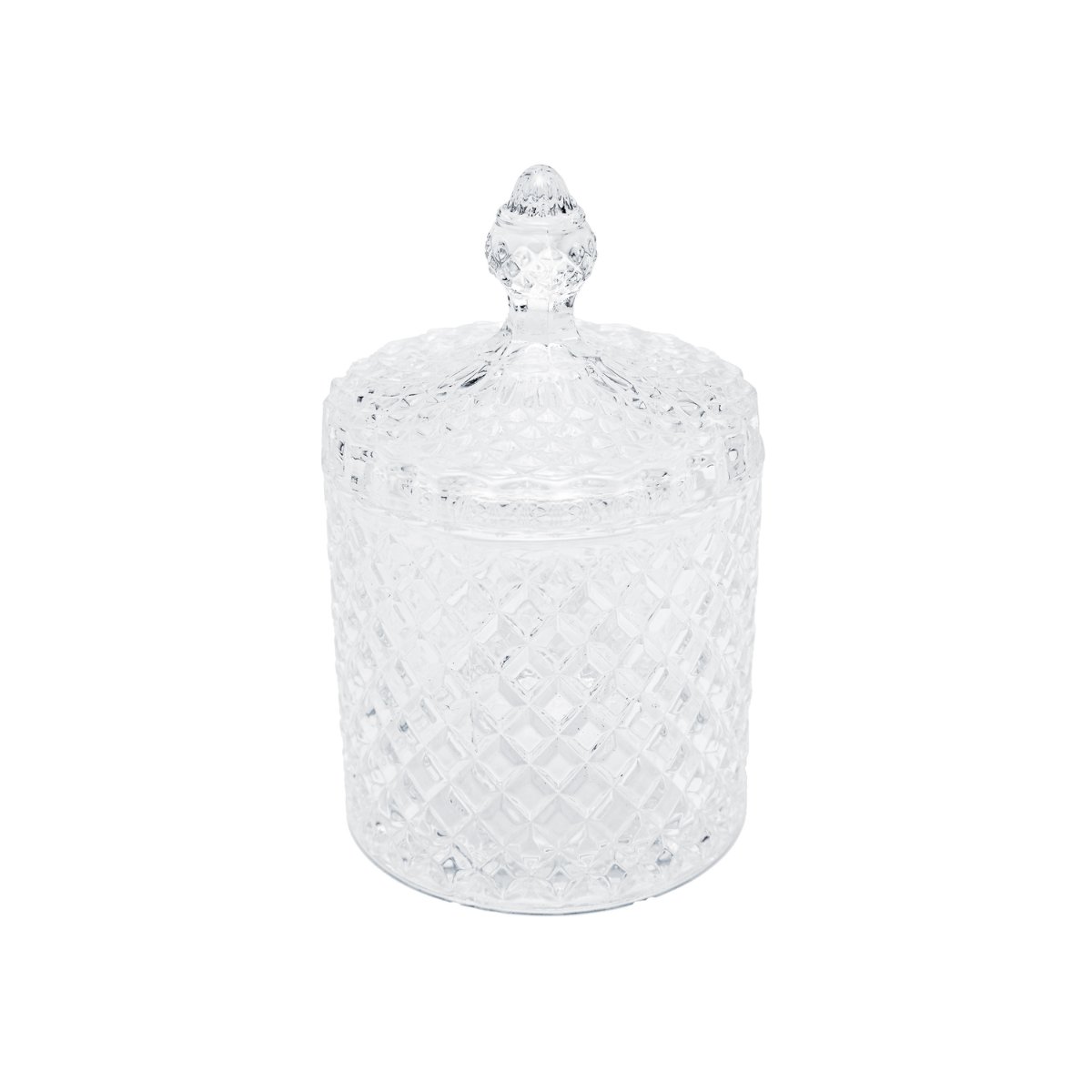 POTICHE DE CRISTAL COM TAMPA