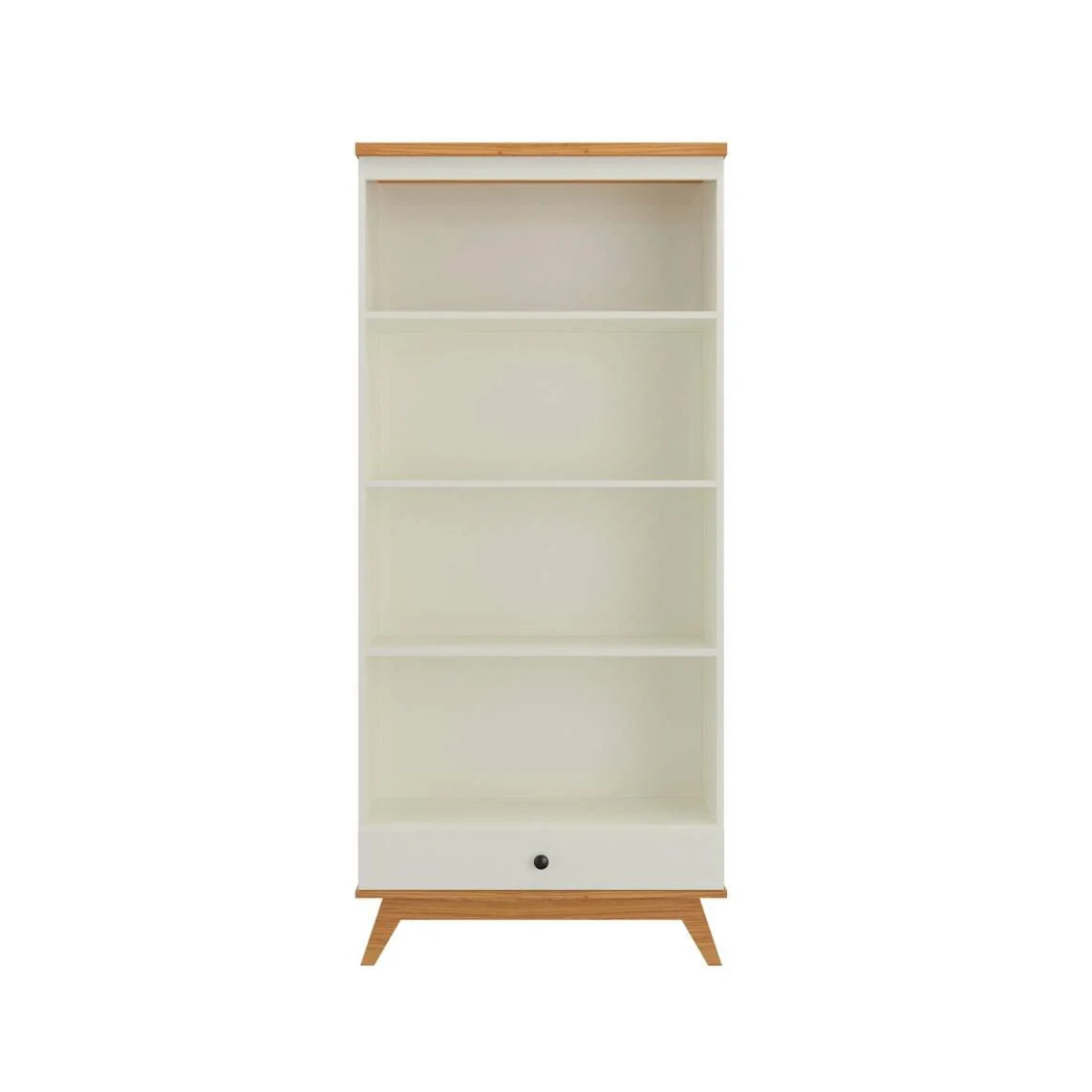 ESTANTE MULTIUSO COM 1 GAVETA OFF WHITE/FREIJO - 1,80M x 60CM