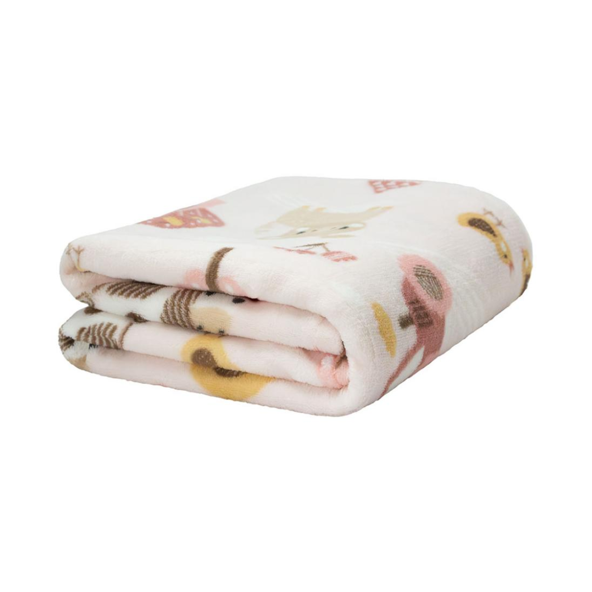 COBERTOR BABY MF CORRIDO EST. PVC NAC 80X110 FAZENDINHA ROSA