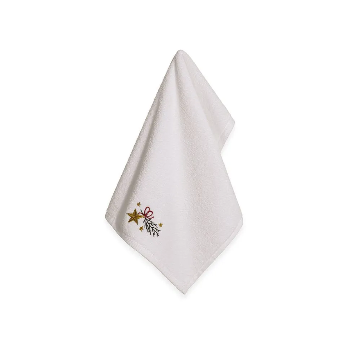 JOGO DE LAVABO ESTRELA GUIA 2 PEÇAS BRANCO - 30CM X 50CM