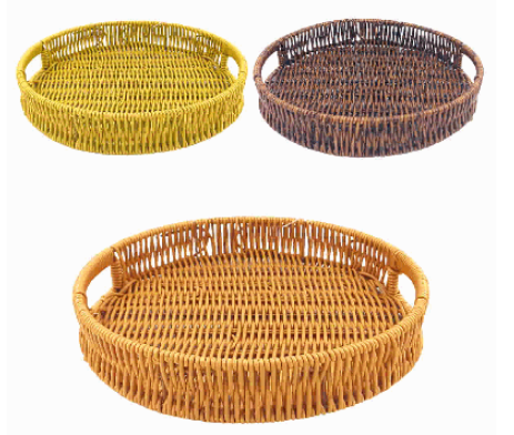 BANDEJA TRAMADA 26X4,5CM PLASTICO SORTIDO, REF 6583