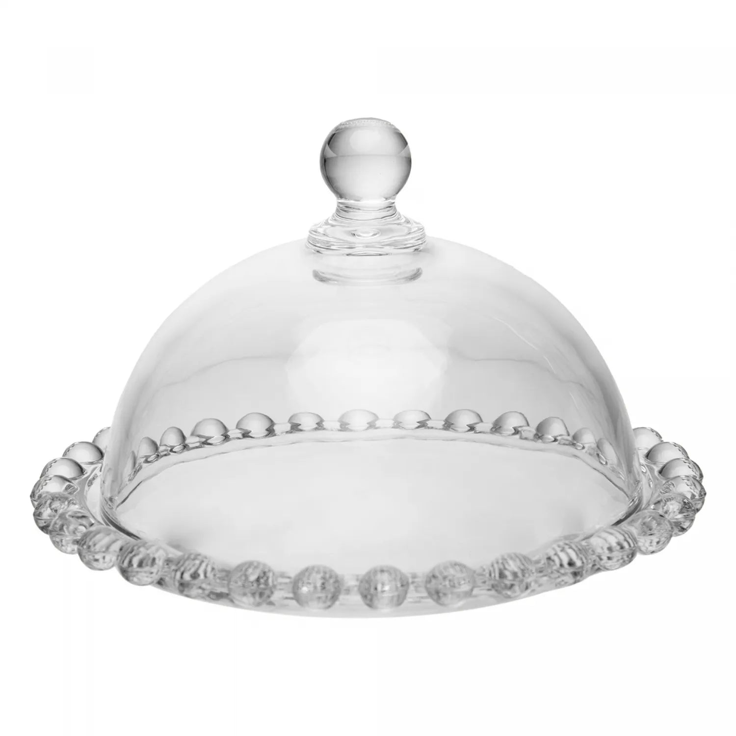 MINI PRATO PARA DOCE COM TAMPA PEARL CRISTAL ECOLÓGICO