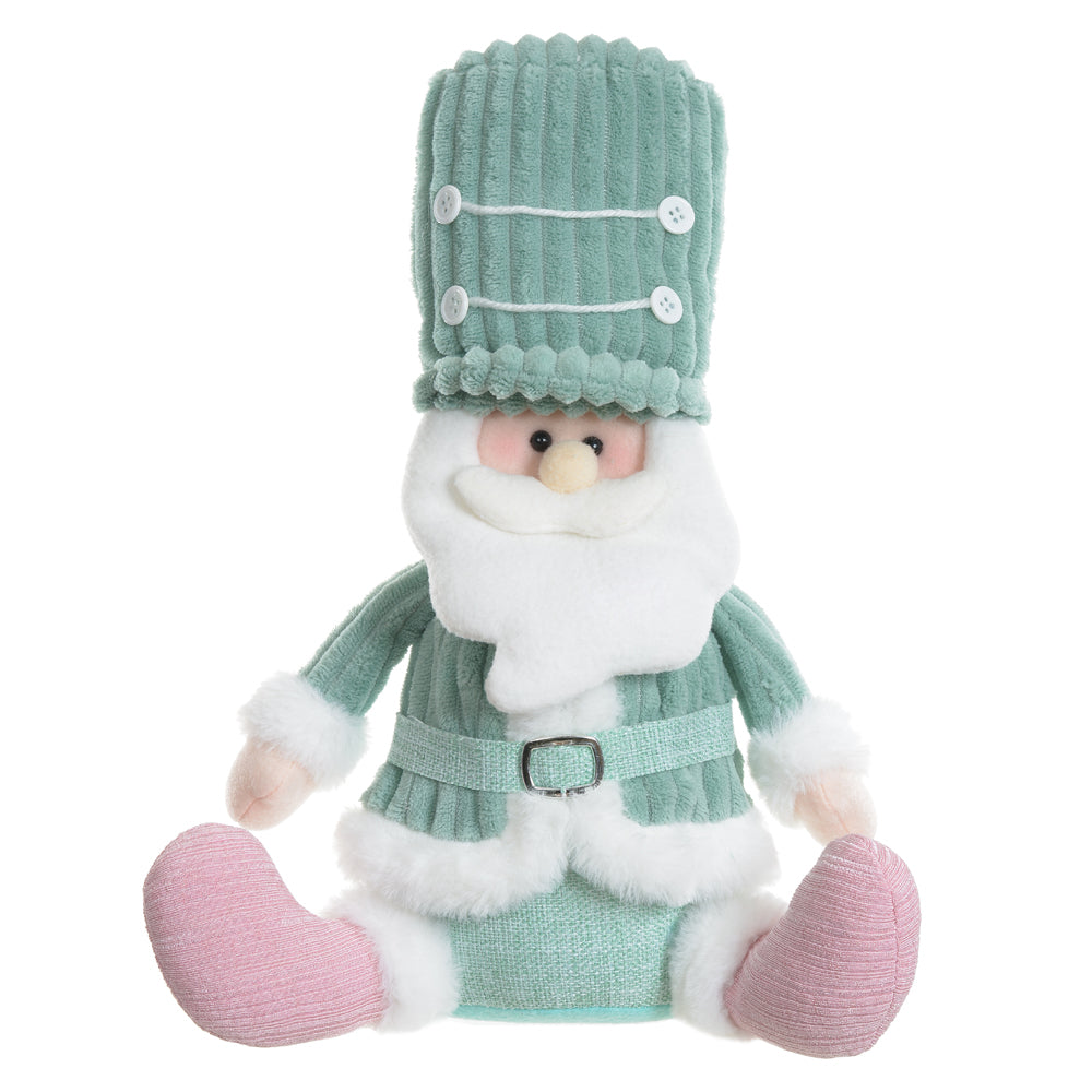 PAPAI NOEL SENTADO VERDE E ROSA