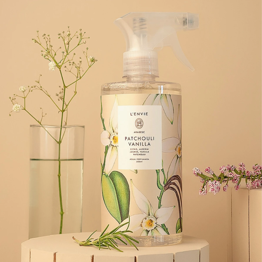ÁGUA PERFUMADA PATCHOULI VANILLA ARABESC - 500ML