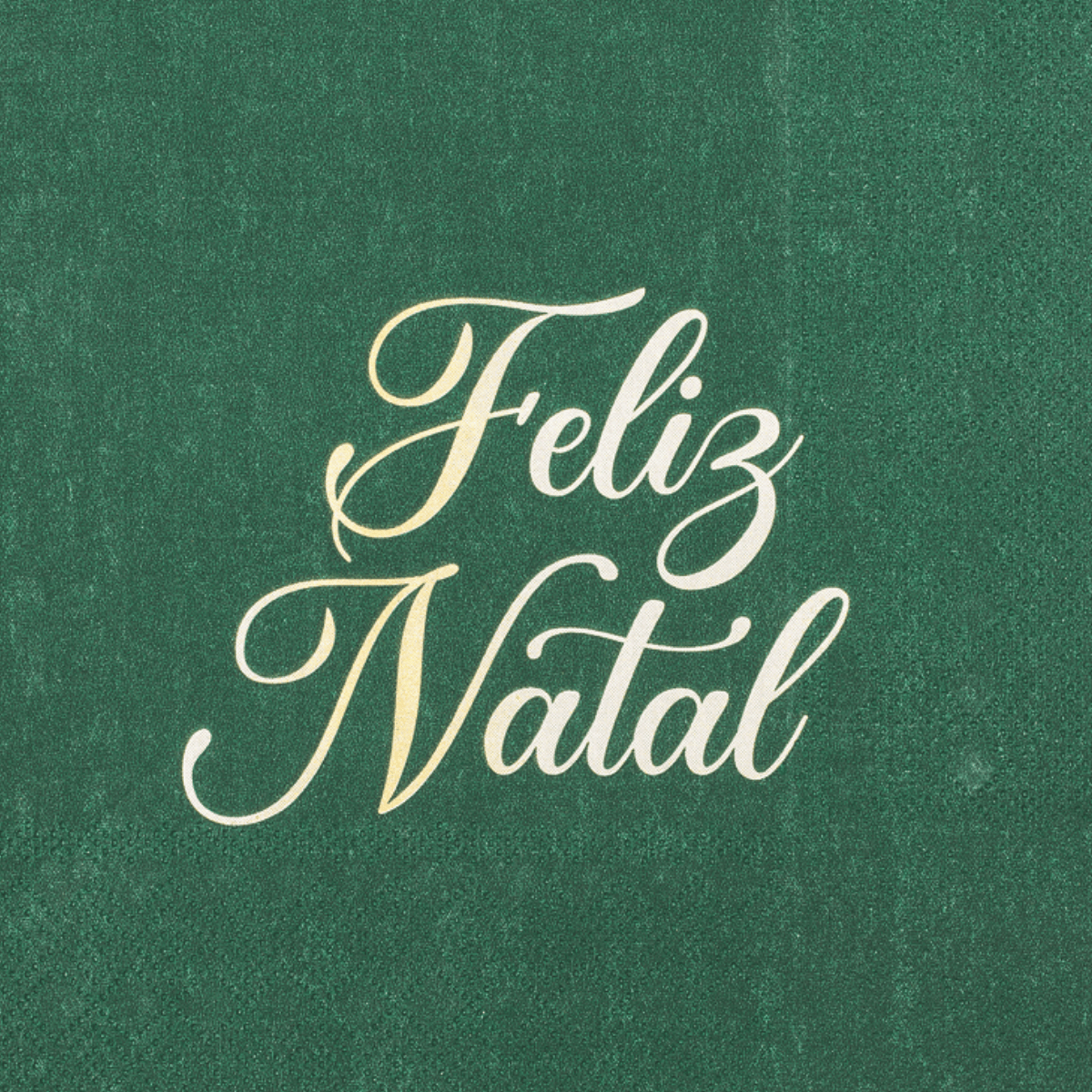 GUARDANAPO FELIZ NATAL VERDE/OURO 33X33