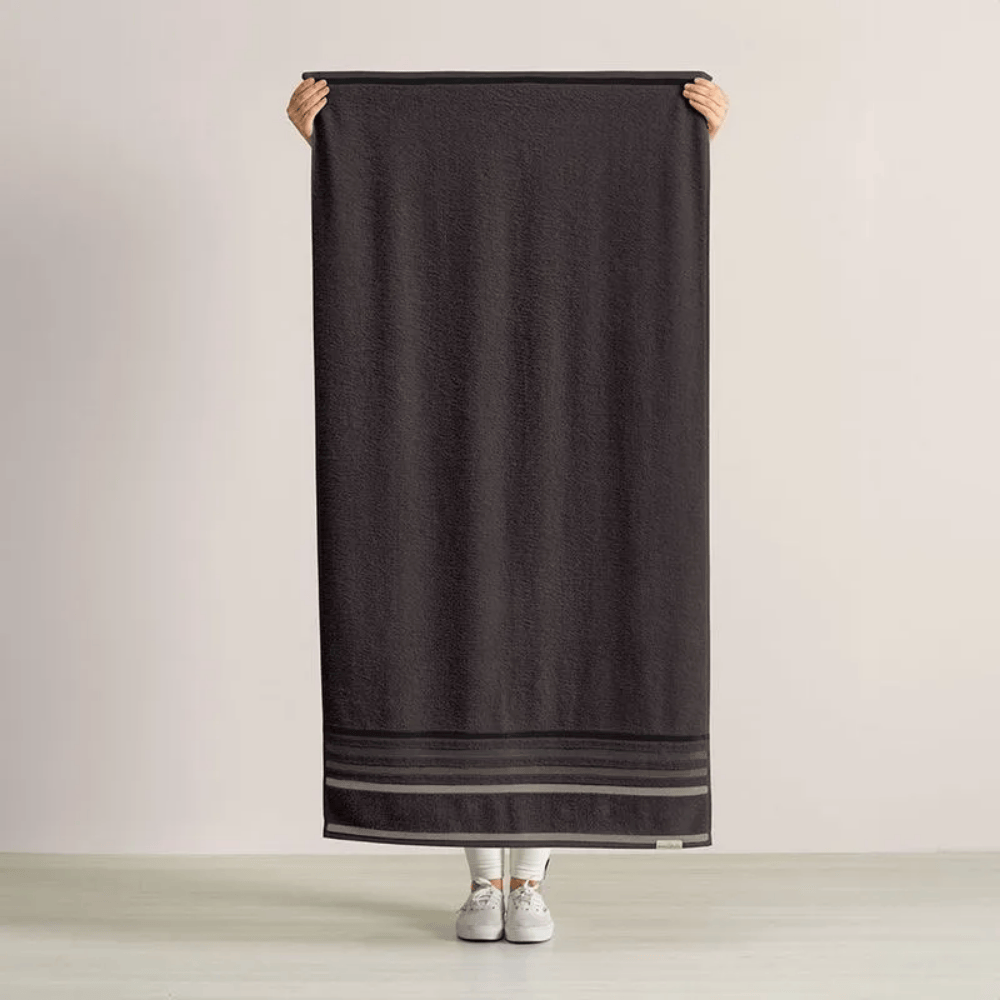 TOALHA DE BANHO FELPUDO LUMINA CINZA GRAFITE – 70CM X 1,40M