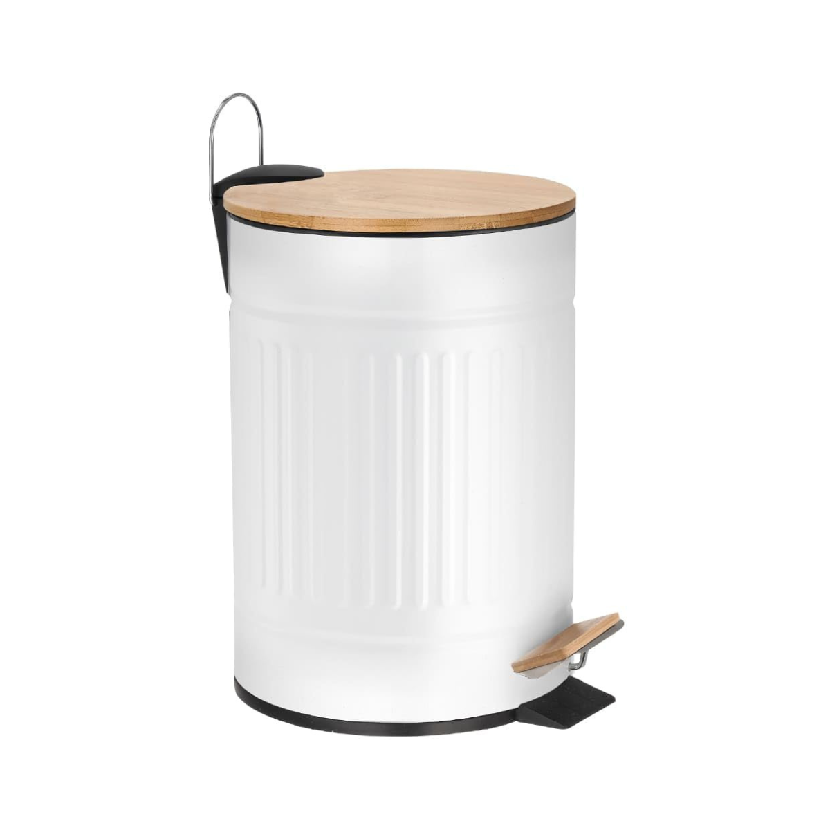 LIXEIRA 12L FLUTED – BRANCA