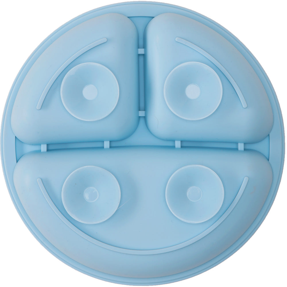 KIT REFEICAO EM SILICONE AZUL