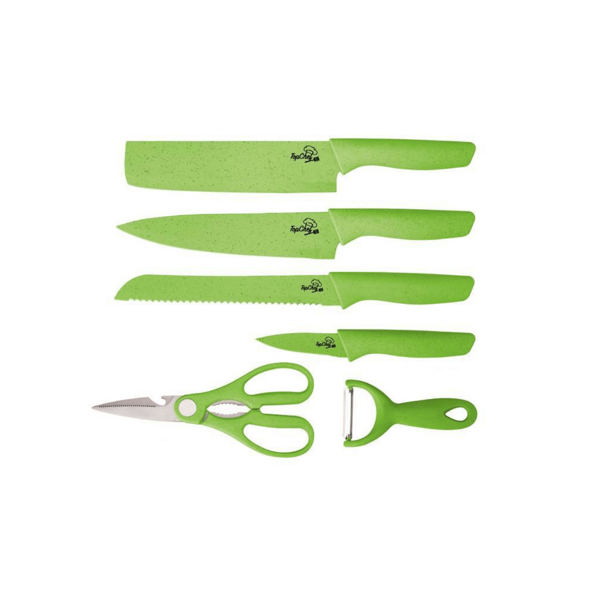 FACAS COZINHA 6PCS 4CORES - TOPCHEF