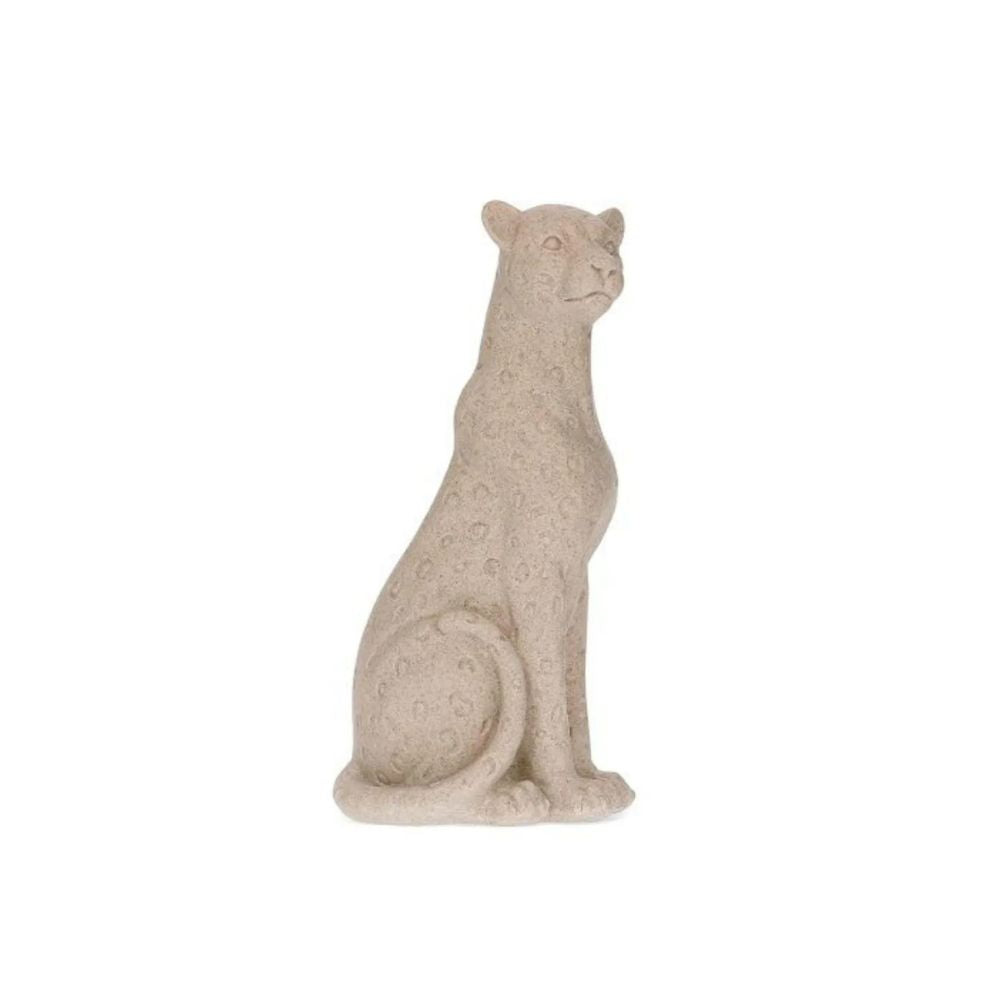 ESCULTURA LEOPARDO EM POLIRRESINA