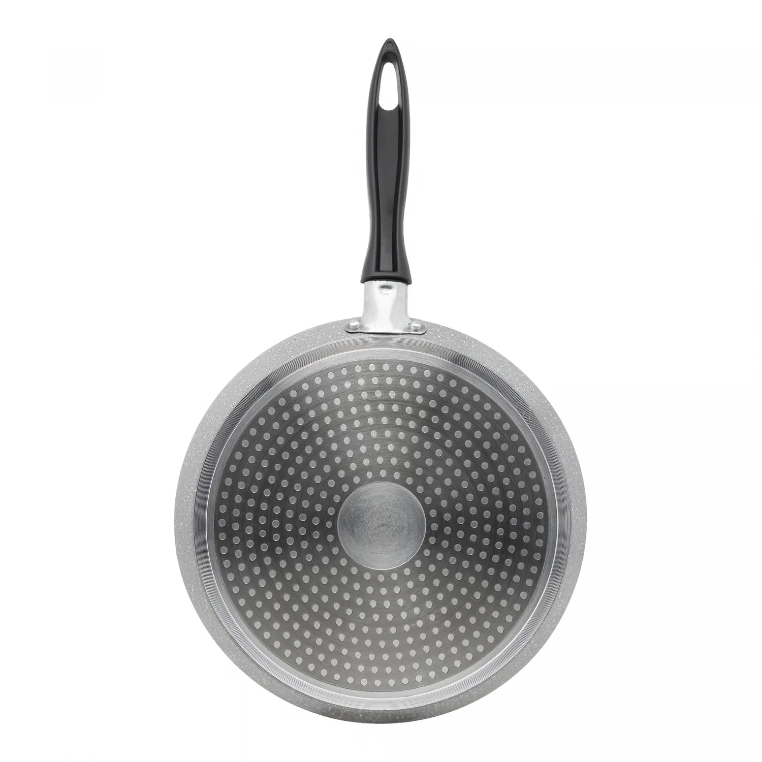 TAPIOQUEIRA DE INDUÇÃO EM ALUMÍNIO COM REVESTIMENTO CERÂMICO GRANILITE CINZA 22CM