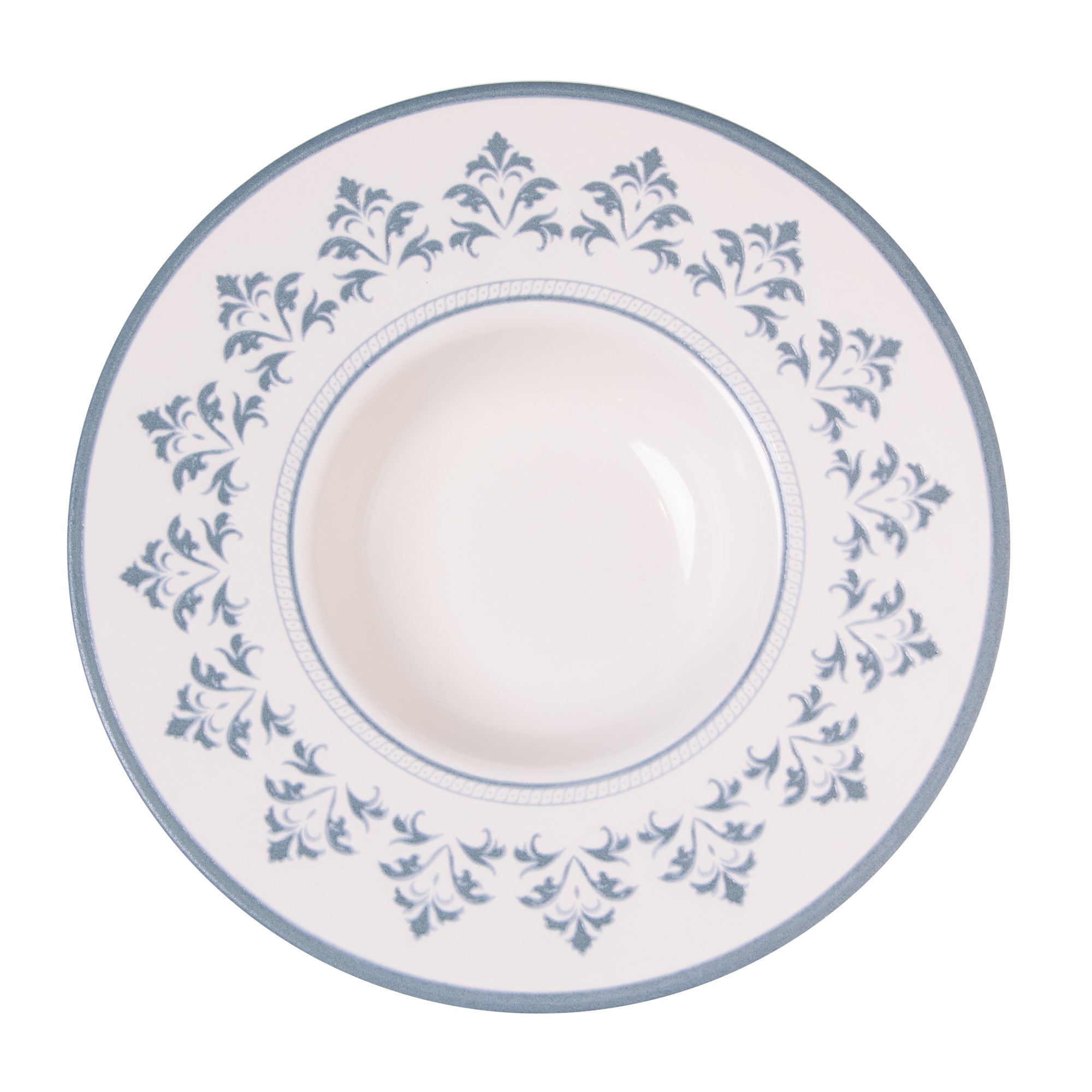 PRATO PARA RISOTO PORTO 28CM AZUL CERAMICA