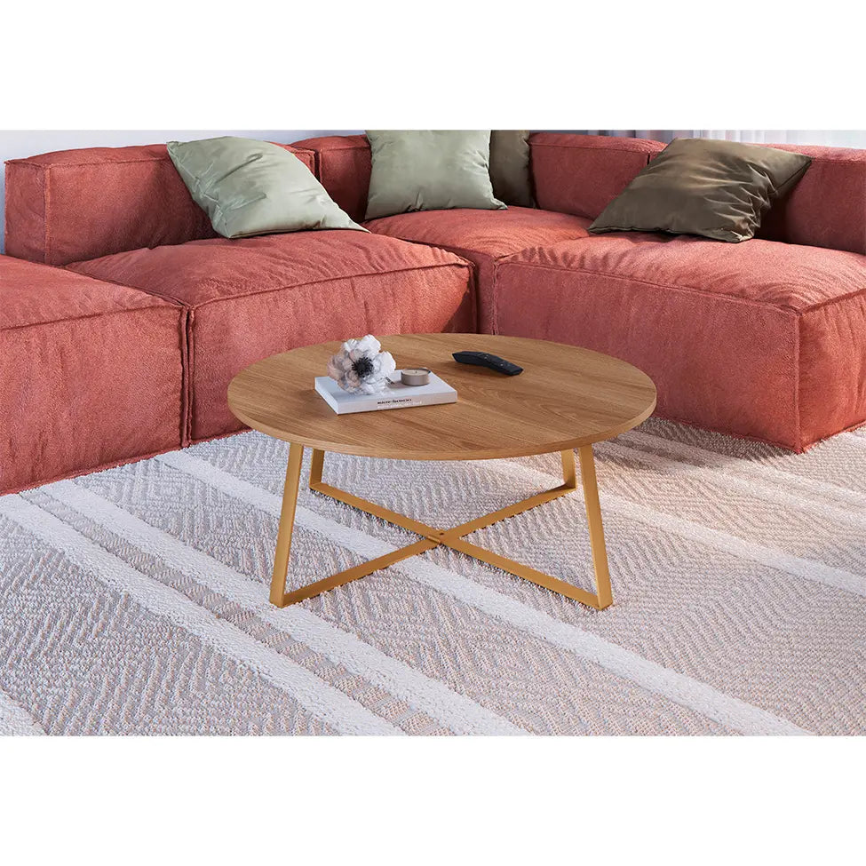 MESA DE CENTRO HANOVER DOURADO