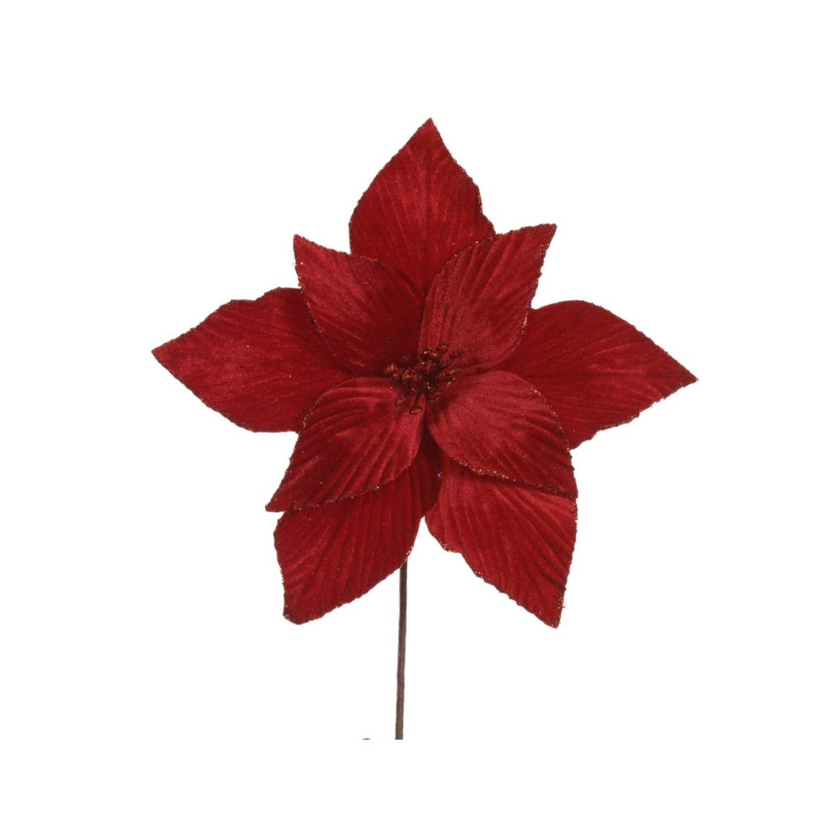 HASTE BICO DE PAPAGAIO AVELUDADO VERMELHO - 30CM
