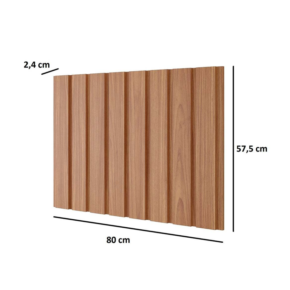 PAINEL RIPADO COZINHA 80CM - CINAMOMO