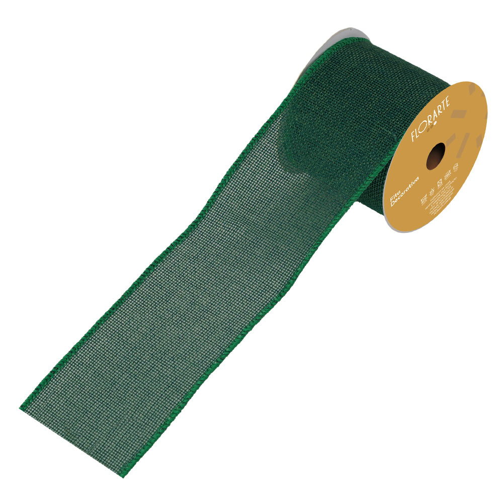 FITA ARMADA JUTA COM COSTURA VERDE ESCURO 9,14M