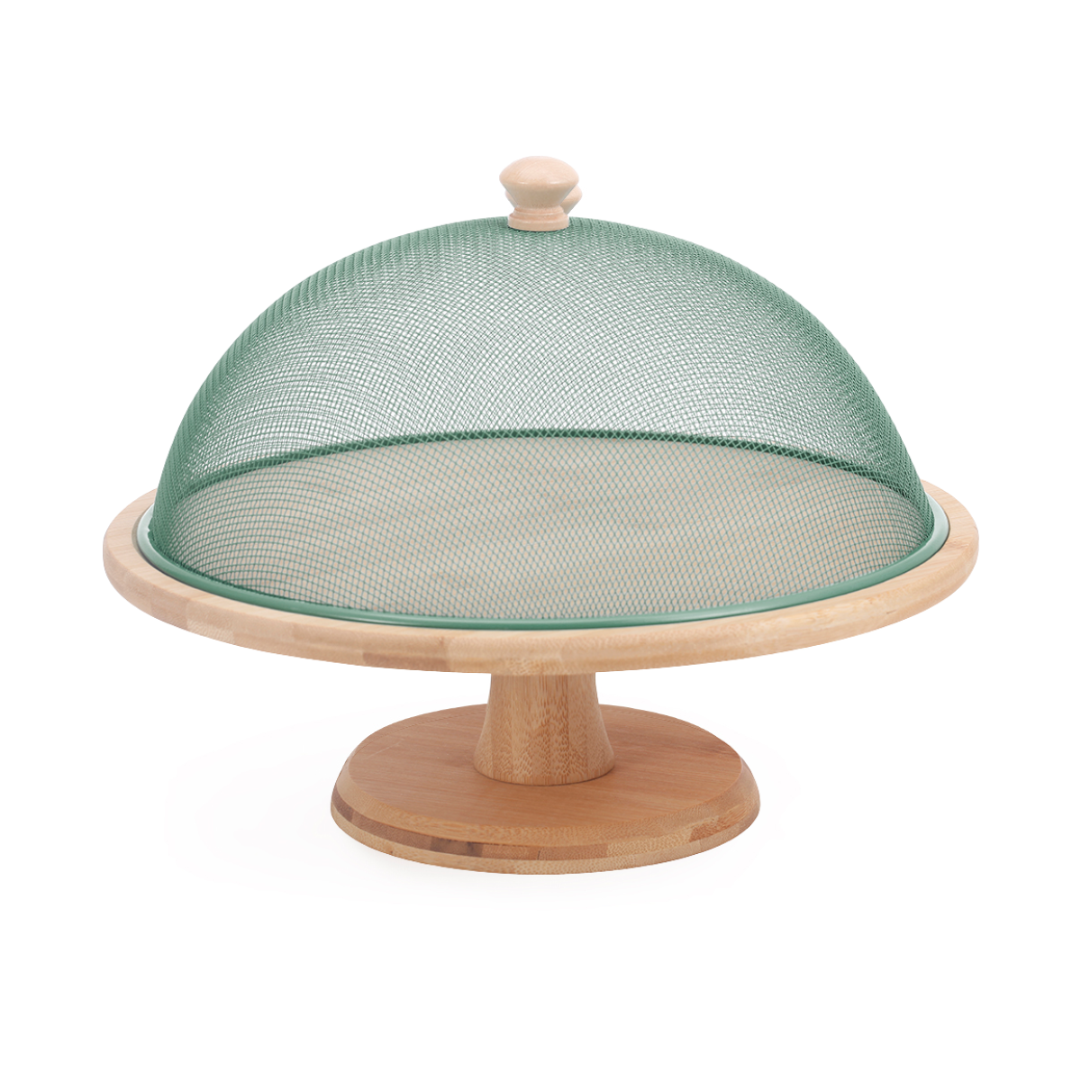 PRATO PARA BOLO COM PE E TELA – PROTEGO VERDE 30X23,2CM