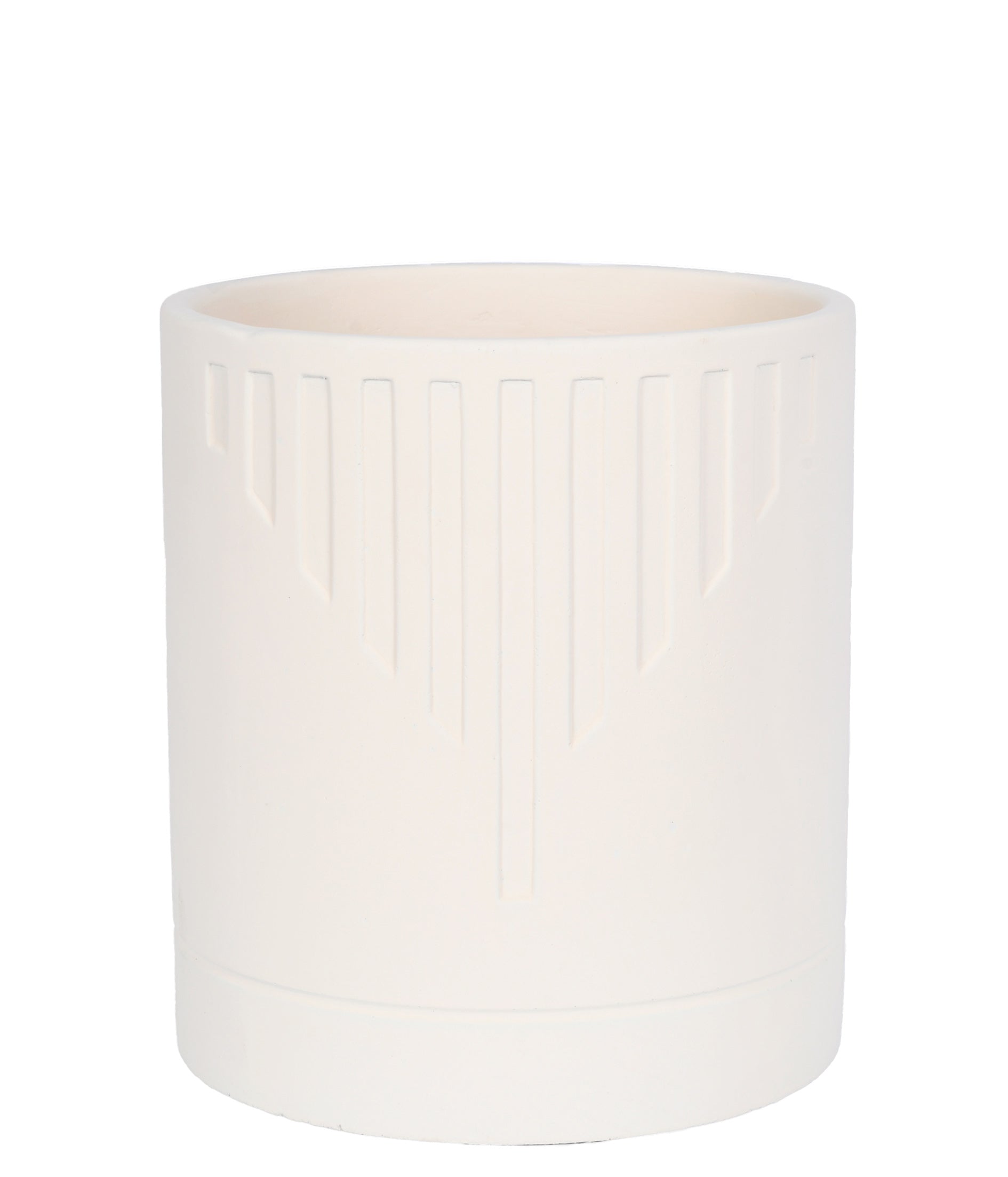 CACHEPOT EM CIMENTO OFF WHITE