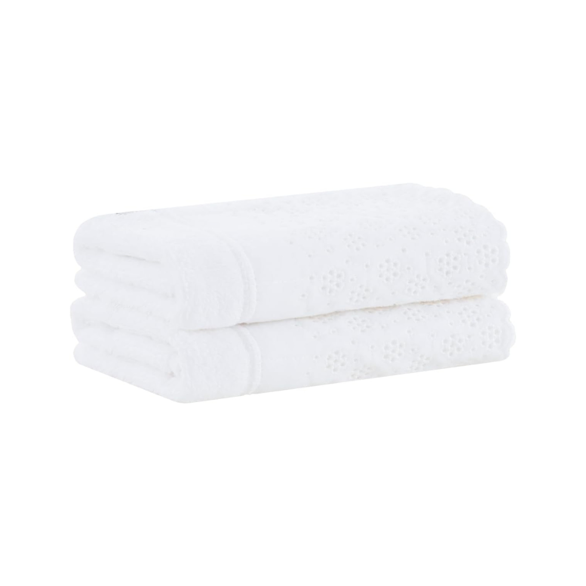 JOGO DE TOALHAS LOVELY BANHO BRANCO 2 PEÇAS