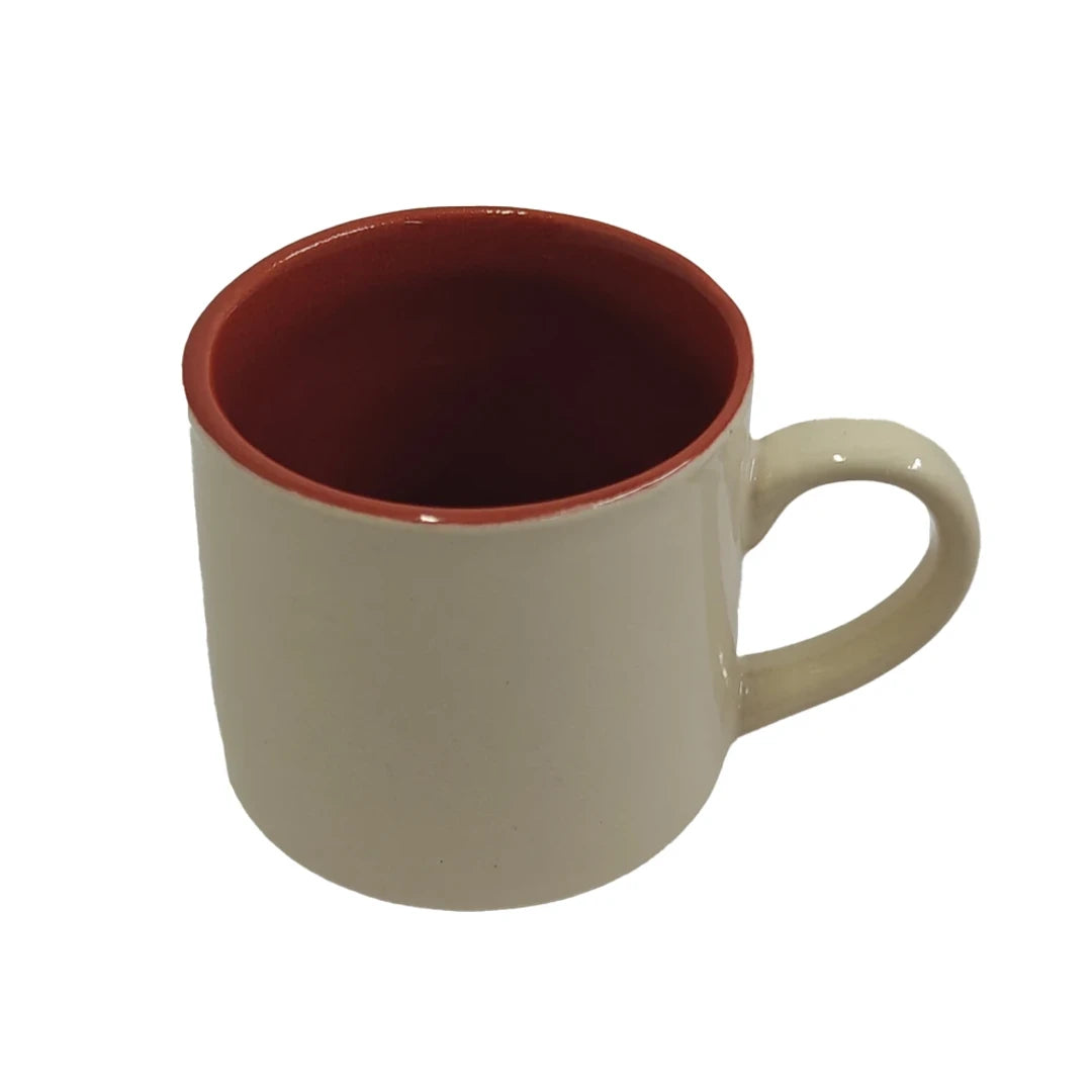 XICARA PARA CAFÉ HARMONIE EM CERÂMICA 90ML OFF-WHITE BORDÔ