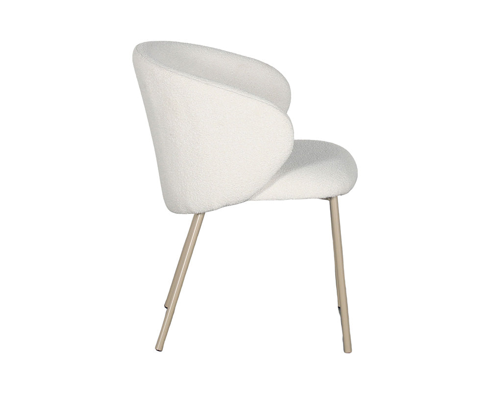 CADEIRA BELLA TECIDO OFF WHITE BASE AREIA