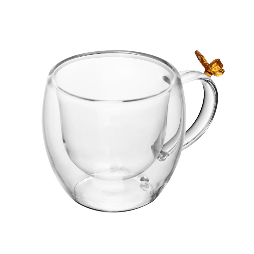 CONJUNTO 2 XICARAS DE CAFE SUN GARDEN VIDRO BOROSSILICATO – 180ML