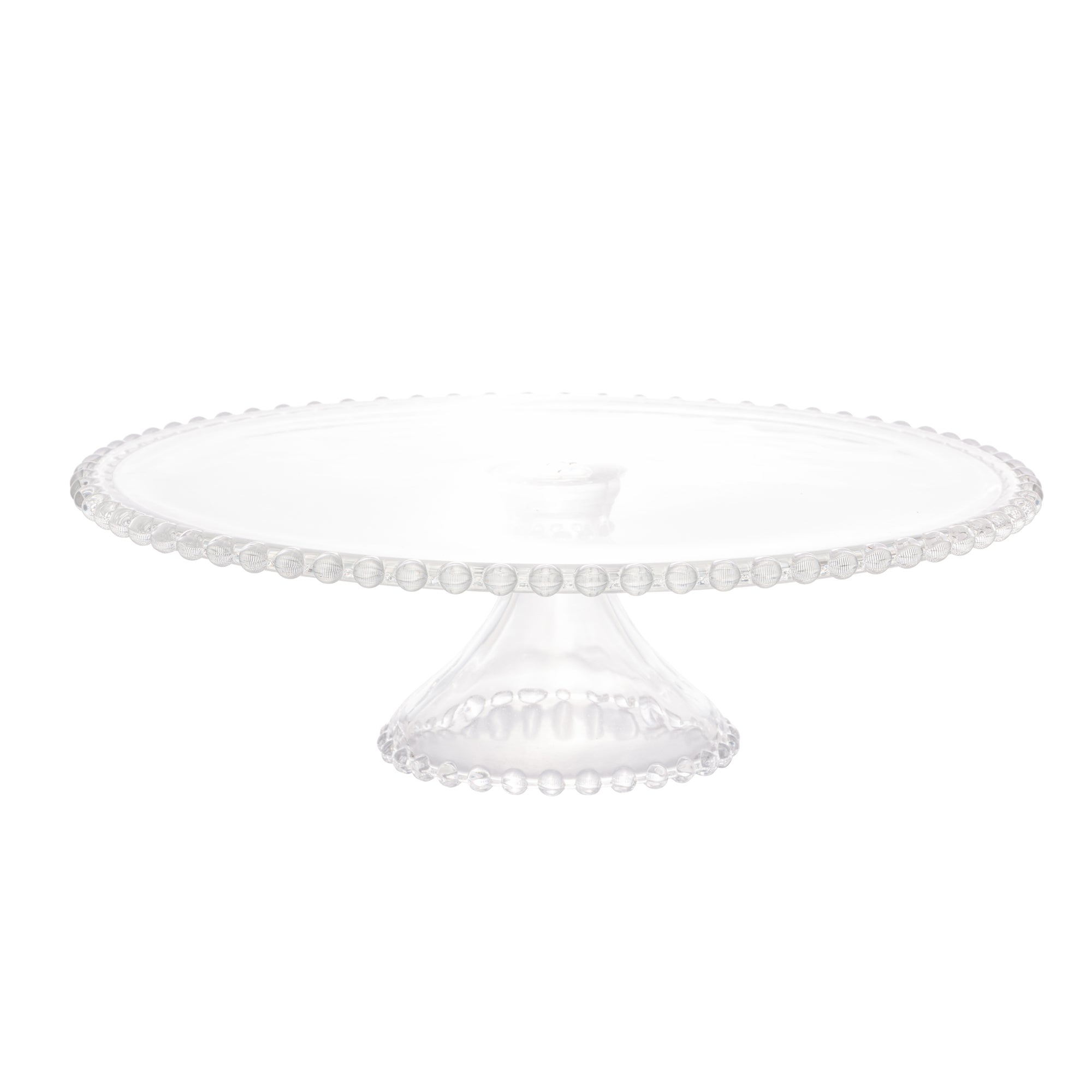 PRATO PARA BOLO CRISTAL COM PE PEARL 31 CM