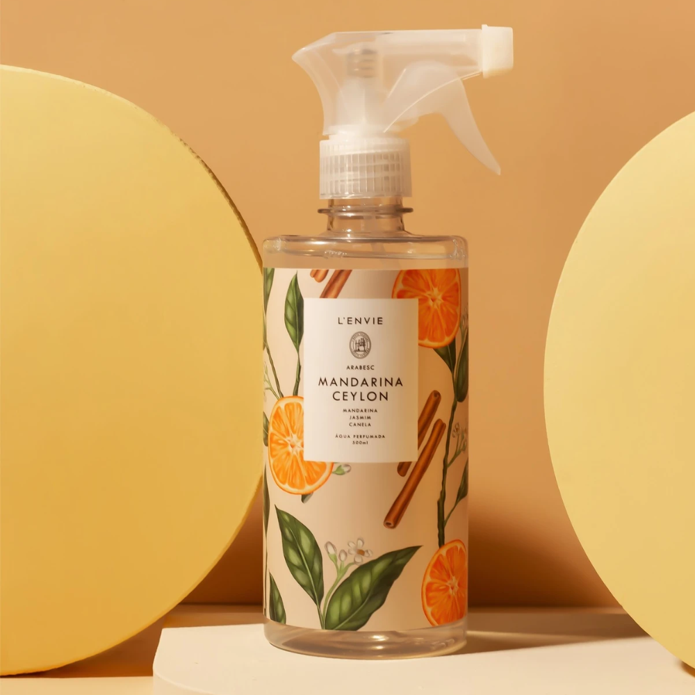 ÁGUA PERFUMADA MANDARINA CEYLON ARABESC - 500ML