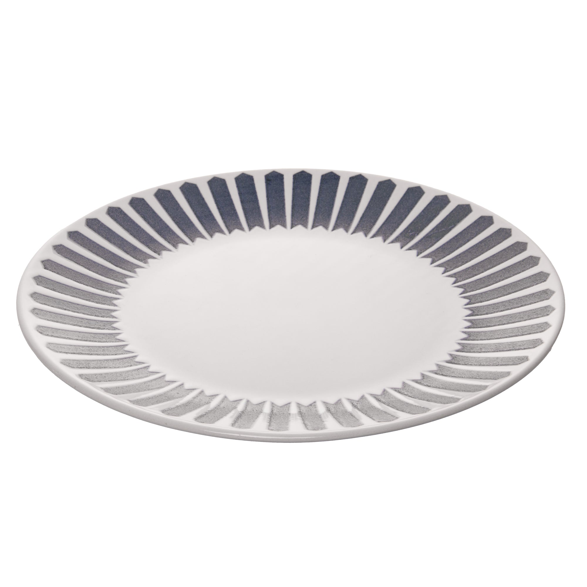 PRATO RASO MEDITERRANEO 25CM AZUL CERAMICA