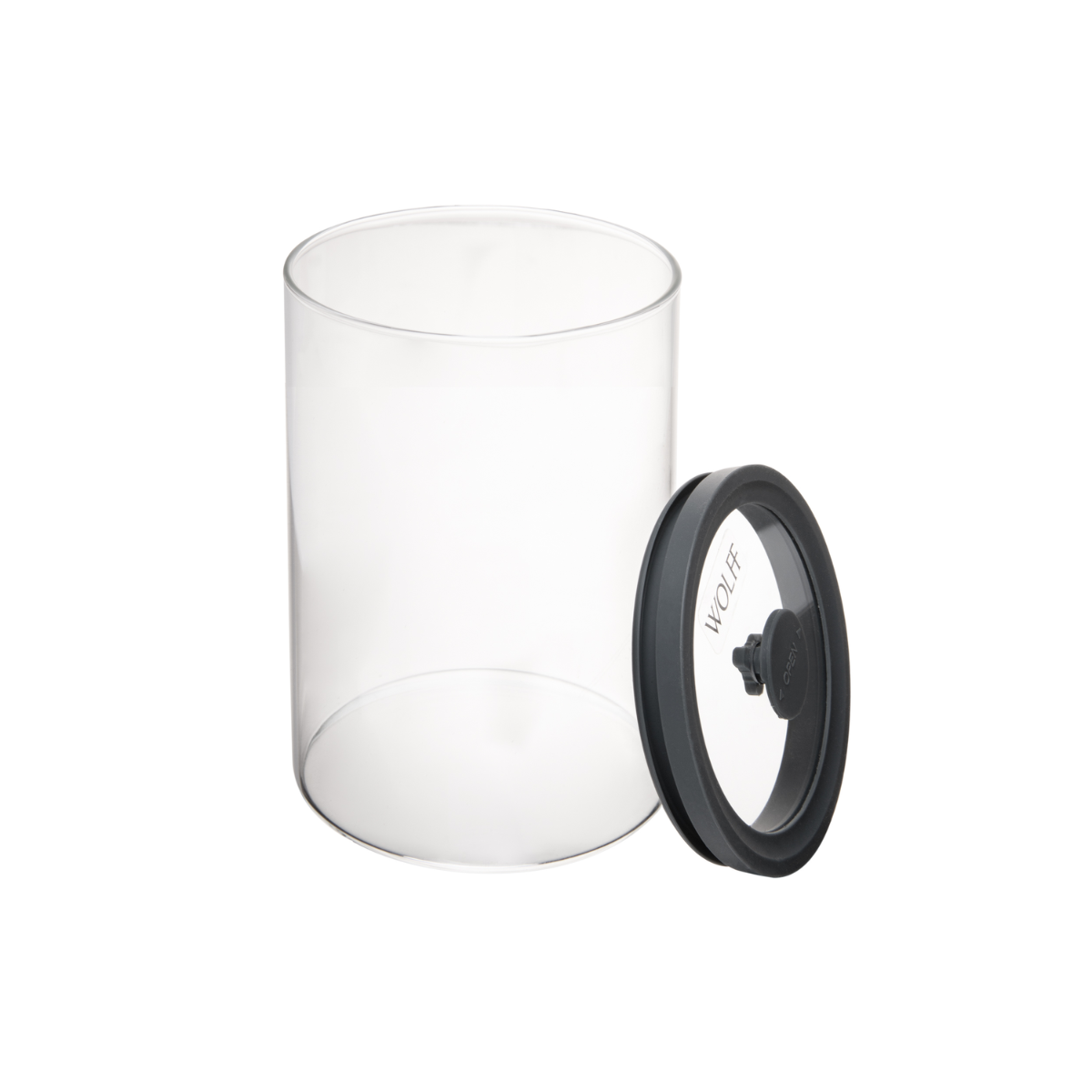 PORTA MANTIMENTOS DE VIDRO BOROSSILICATO COM TAMPA CINZA DONUTS - 800ML