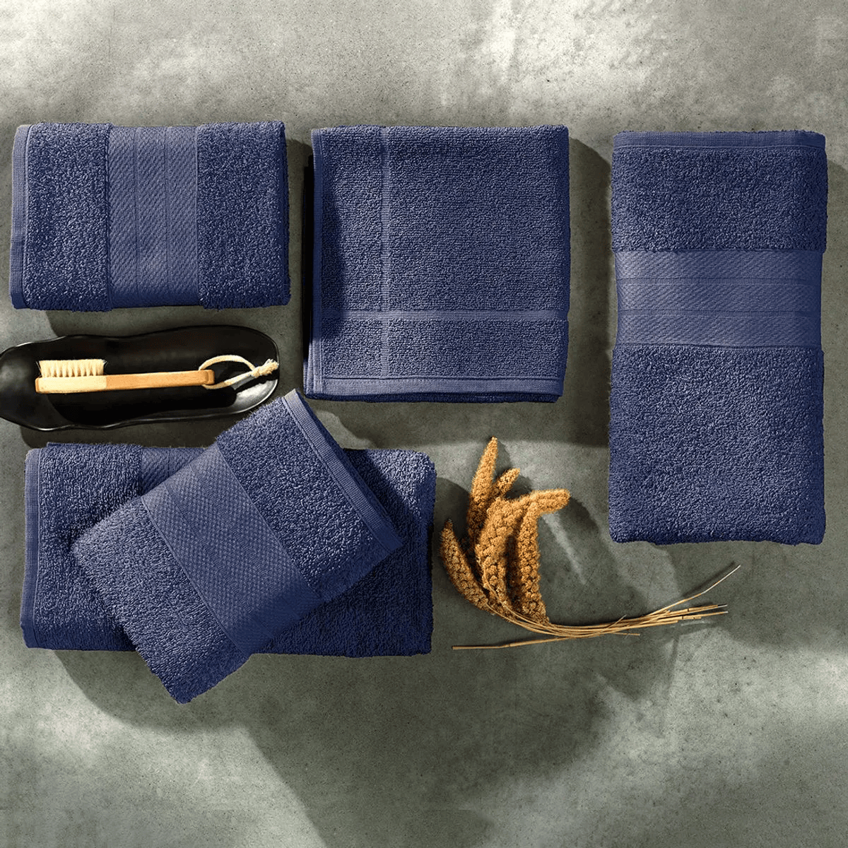 JOGO DE TOALHAS 5 PECAS TOQUIO – AZUL DEEP