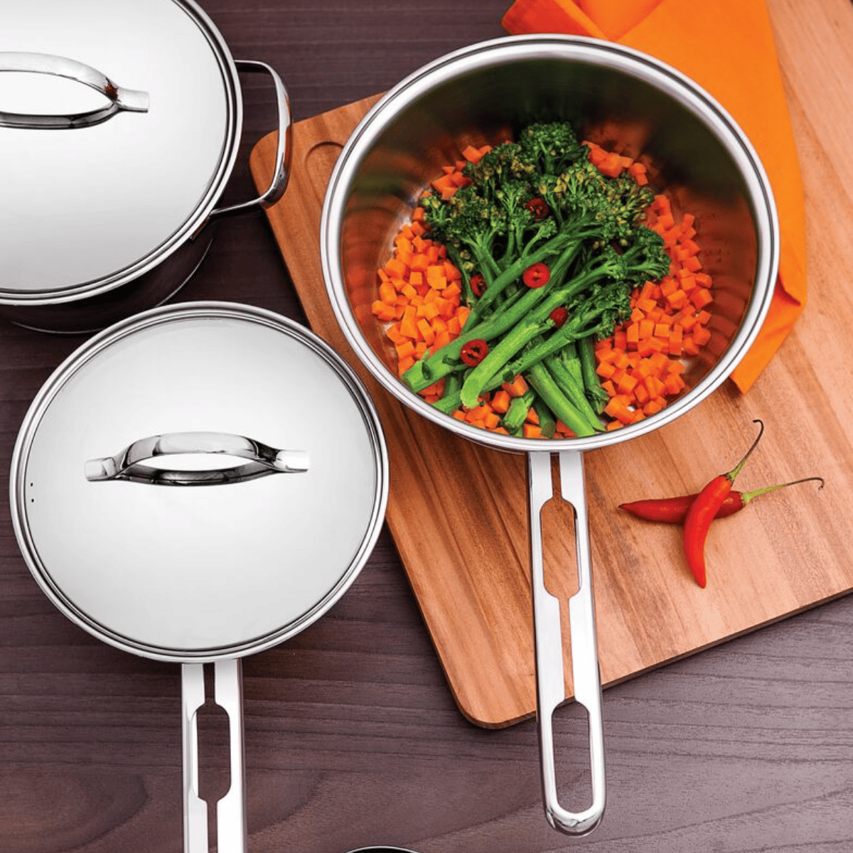 PANELA DE ACO INOX - ALLEGRA - 16cm - 1,5L