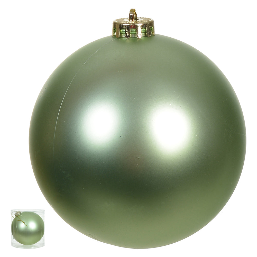 BOLA DE NATAL VERDE CLARO 12CM COM 1 UNIDADE