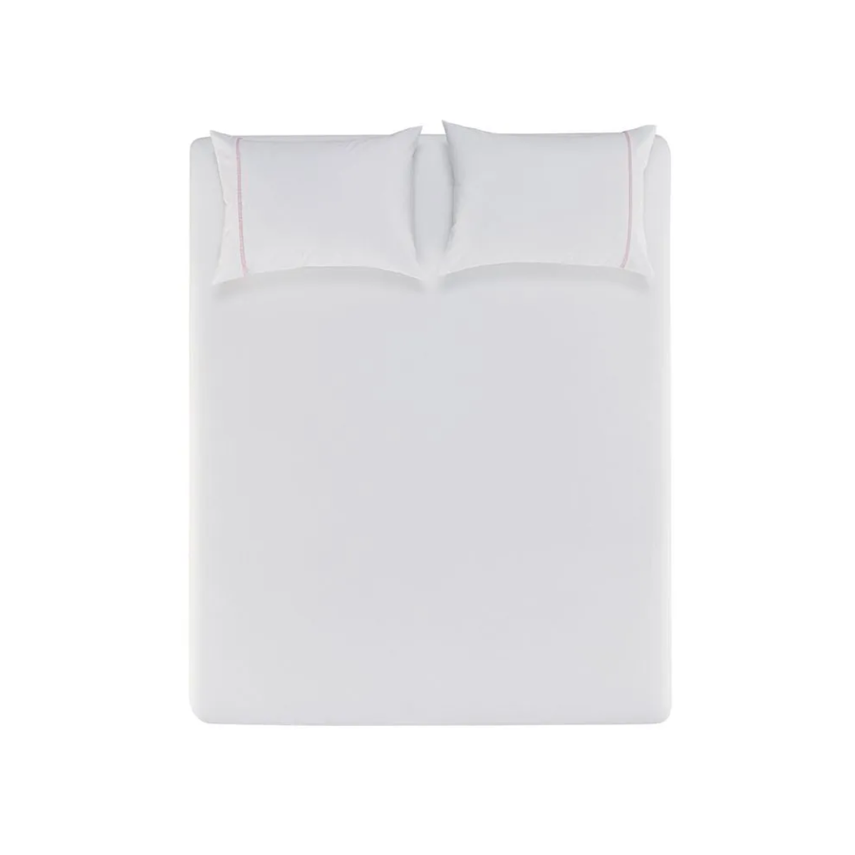 JOGO DE CAMA KING NOAH BRANCO ROSA 3 PEÇAS - 1,93M X 2,03M