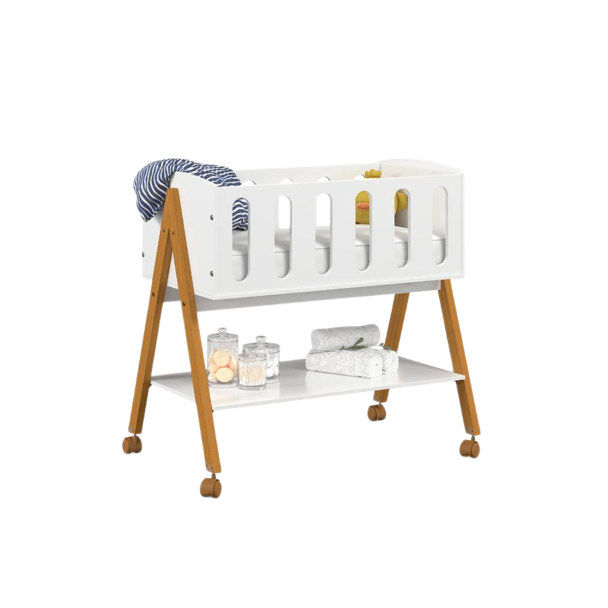 MINI BERCO LIV LAQUEADO BCO SOFT/ECO WOOD