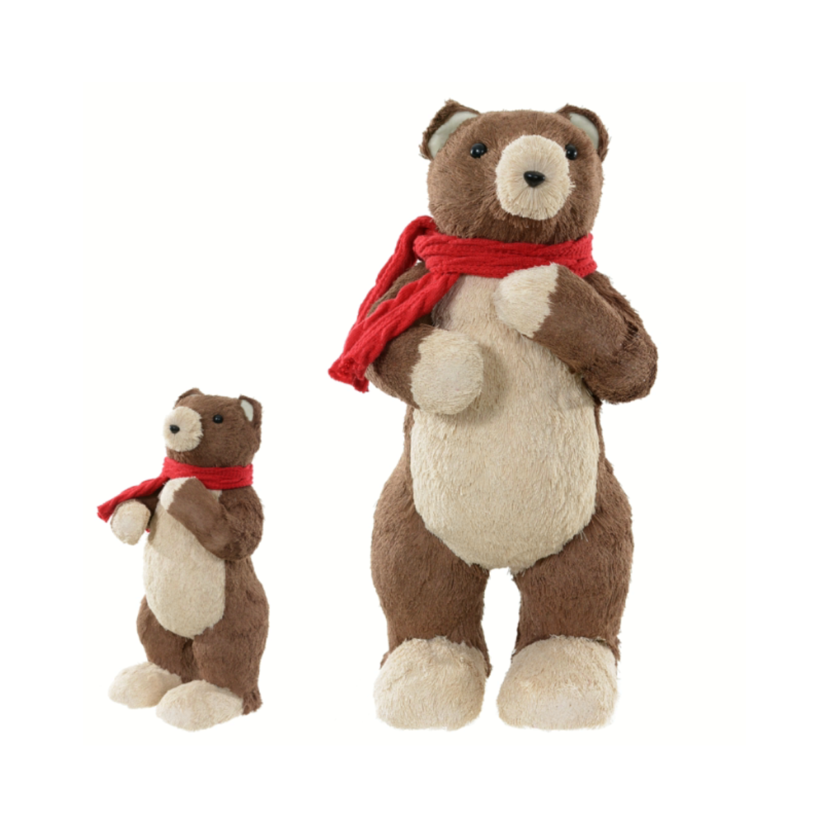 URSO NATAL EM PE DE SISAL 50CM